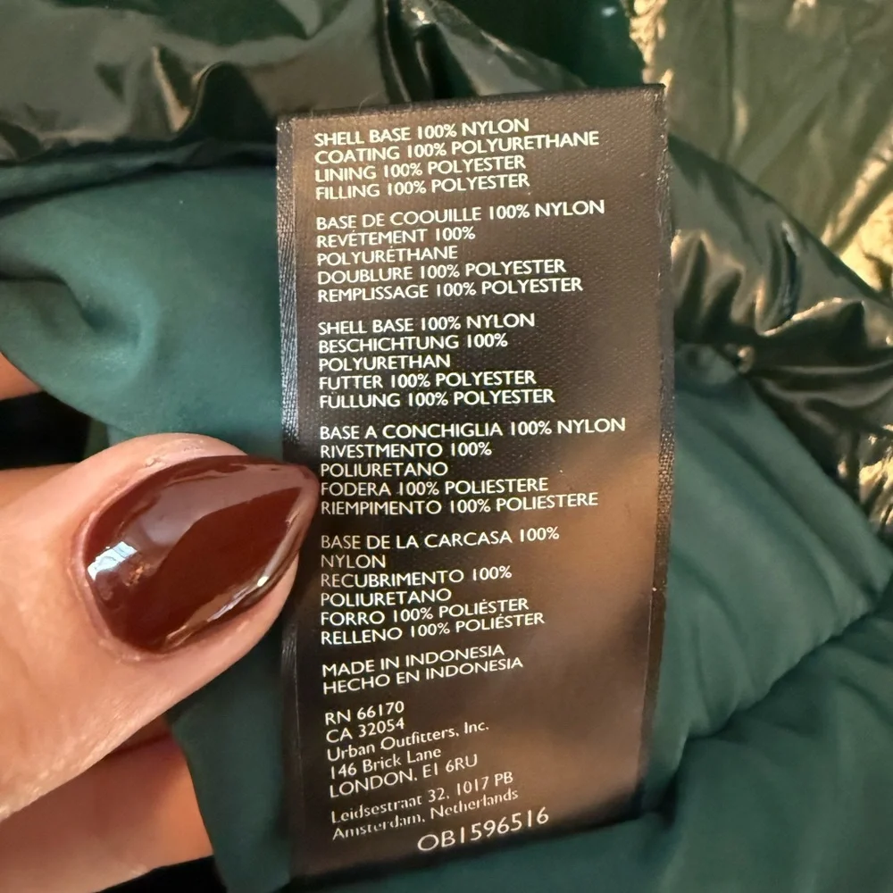 Urban Outfitters Mila Longline Parka Jacket in Green. Size Medium - Picture 11 of 11